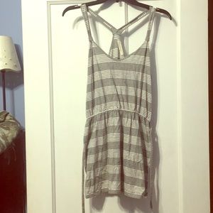 Grey striped dress
